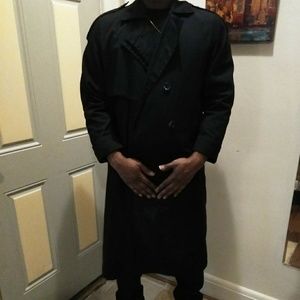 Black trench jacket